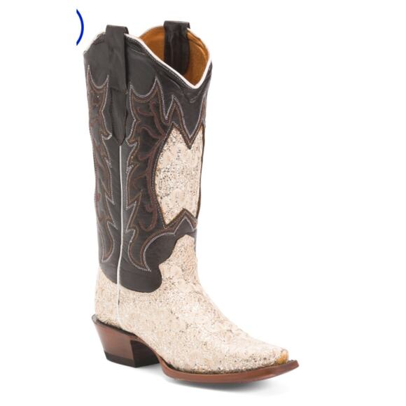 Tanner Mark Women's Horma 960 Western Boots Brown Leather Blunt Toe Size 8 NIB - Picture 1 of 16